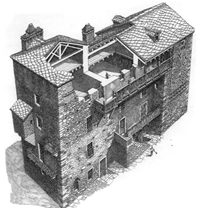Maison forte de Rivoire, XIVe s., commune de Pont-Saint-Martin