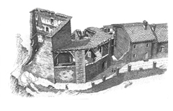 Maison forte Ducrest, XVe s., commune d'Avise. 